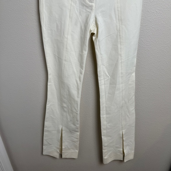 10 Crosby Derek Lam Maeve Front Slit Trouser In Soft White TC00117ACR - Picture 10 of 13
